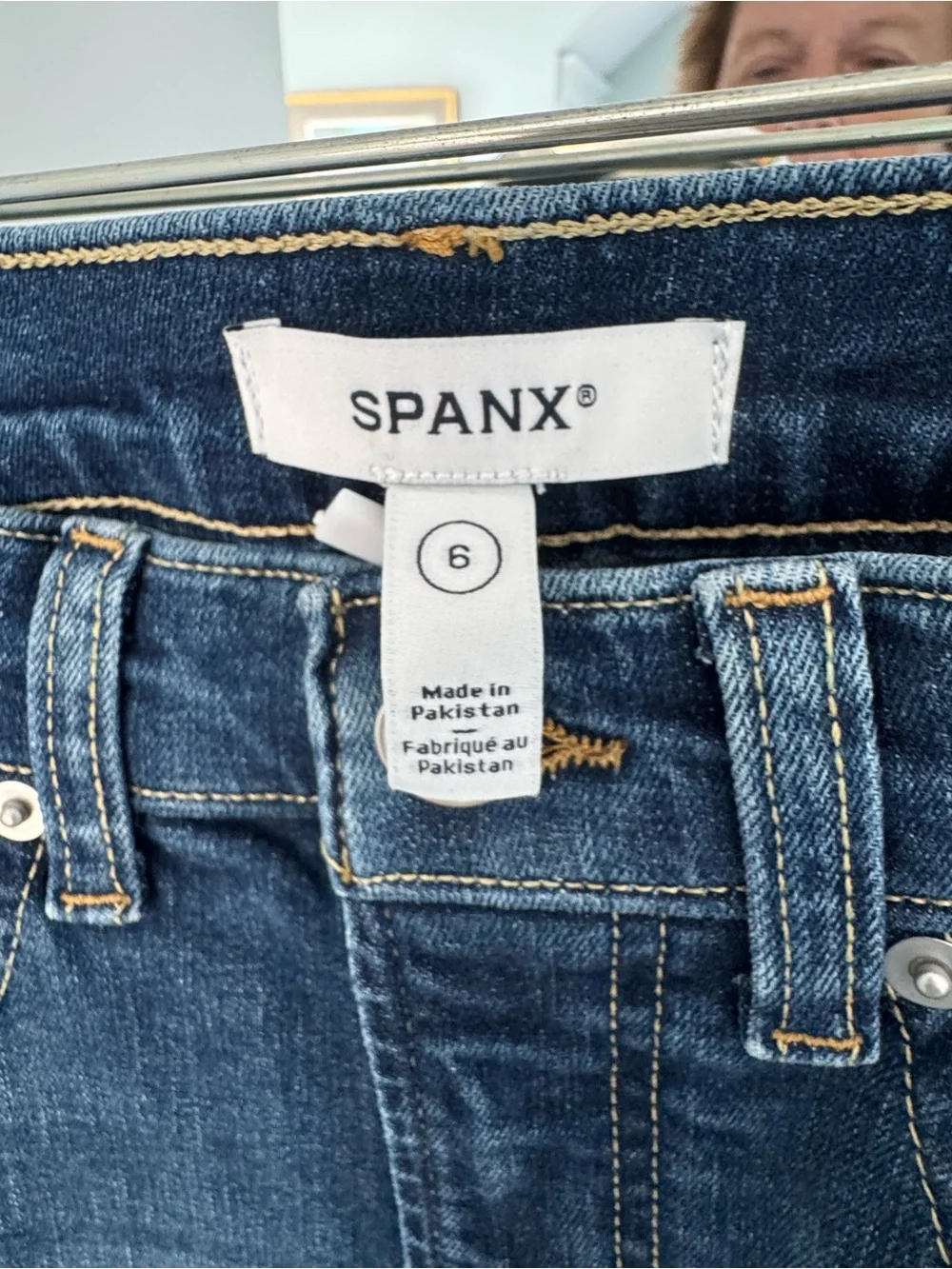 SPANX Mid-Rise Easy Flare leg Denim Jeans